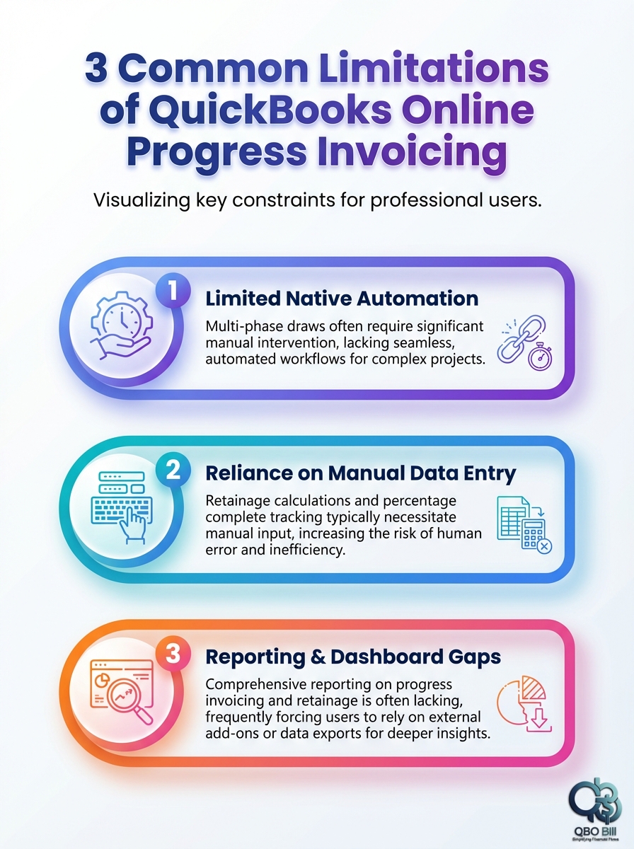 Progress invoicing limitations visual